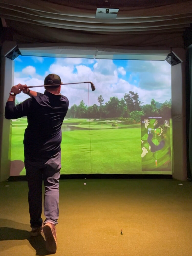 trackman simulator at gonzo's